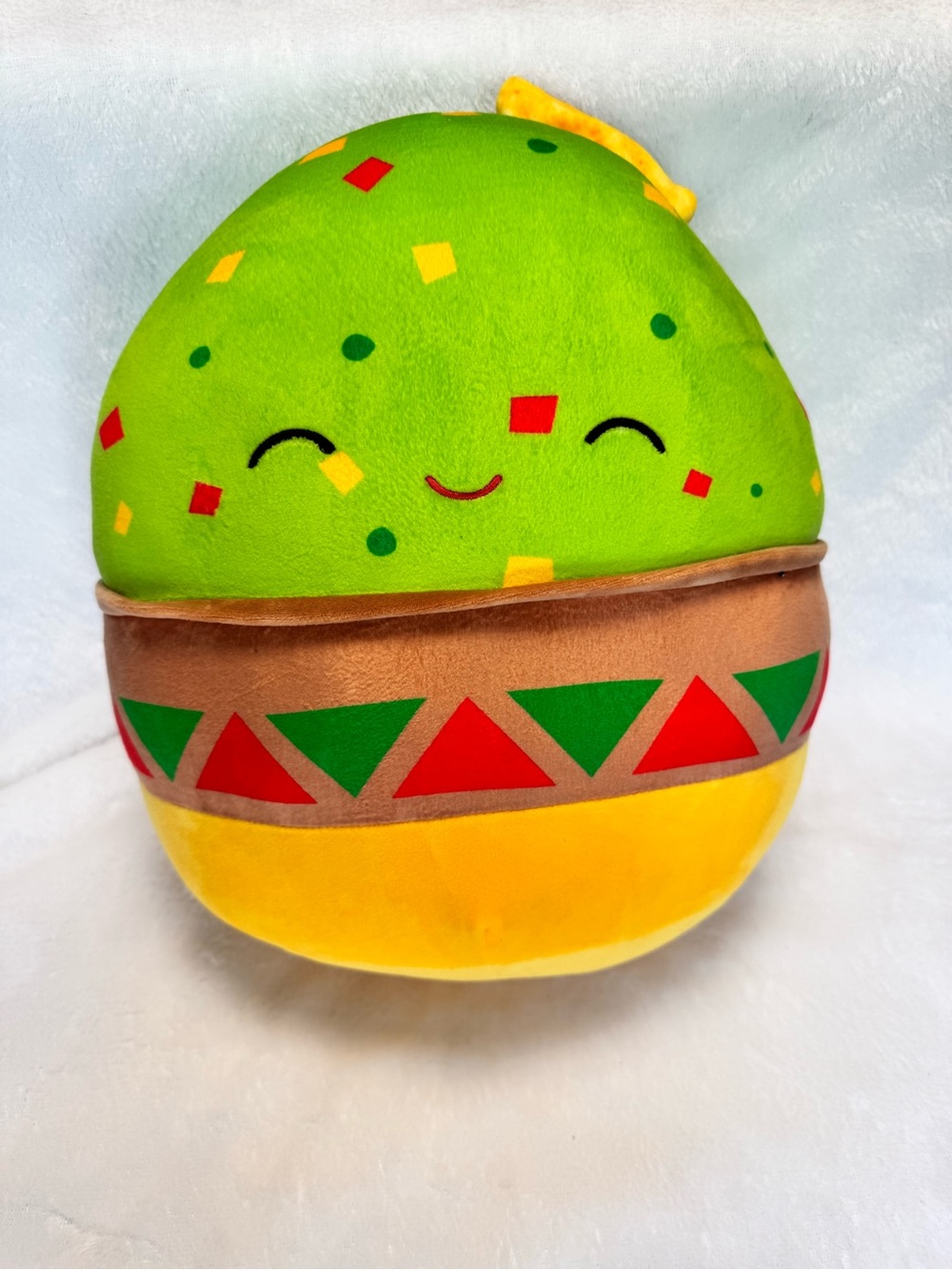Squishmallows Taco Plush - Green, Yellow, Red & Brown